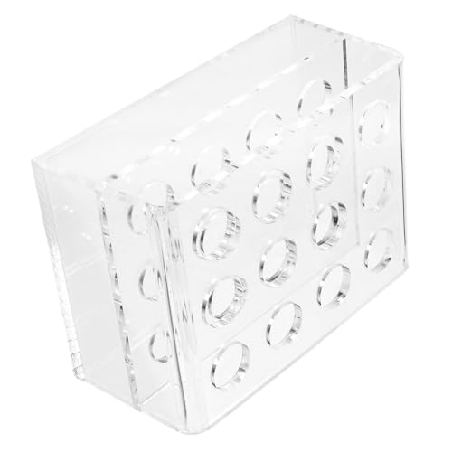 KAILIKETIY Acryl Stifthalter mit Fächern Transparenter Stifthalter für Marker und Make Up Pinsel Platzsparend und Robust für Büro und Zuhause von KAILIKETIY