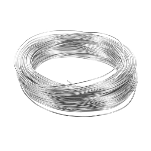 KAILIKETIY Biegbarer Aluminiumdraht für Bastel und Schmuckherstellung Silber für Garten Dekoration und DIY Projekte Vielseitig Einsetzbar und Einfach zu Handhaben von KAILIKETIY