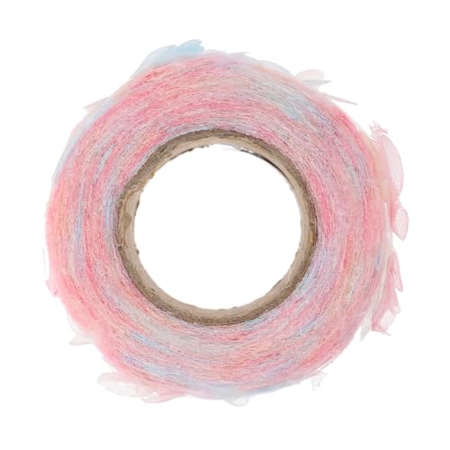 KAILIKETIY Buntes Transparentes Band mit Rosenmuster Breit DIY Dekoband für Bastelarbeiten Haarschleifen und Hochzeitsdeko Leichtes Langlebiges Polyester von KAILIKETIY