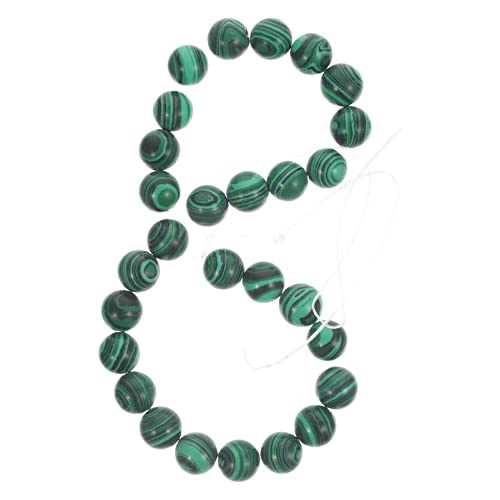 KAILIKETIY DIY Runde Malachit Steinperlen Hochwertige Natürliche Edelsteinperlen für Armbänder und Schmuckherstellung Strang für Kreative Handwerksprojekte von KAILIKETIY