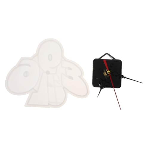 KAILIKETIY DIY Uhr Silikonform Wiederverwendbare Uhr Dekor Gießform aus Langlebigem Silikon für Kreative Epoxidharz Bastelprojekte Inklusive Uhrwerk für Individuelle Wanduhren und Geschenke von KAILIKETIY