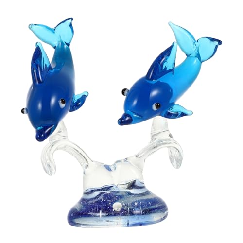 KAILIKETIY Delphin-Ornament Geburtstag Figuren Mini - Ornamente Delphin- Dekorationen Küstendekor Party Klein Weihnachten Aquarienverzierung Miniatur Delphin-Figur Glas Blue KAILIKETIY Delphin-Ornament Geburtstag Figuren Mini - Ornamente Delphin- Dekorationen Küstendekor Party Klein Weihnachten Aquarienverzierung Miniatur Delphin-Figur Glas Blue von KAILIKETIY