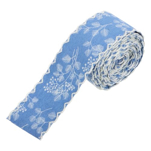 KAILIKETIY Denim Band mit Spitzenkante Vielseitiges Jeansstoffband für Diy Bekleidung und Schuhdekorationen für Haarschleifen und Kopfbedeckungen Breit von KAILIKETIY