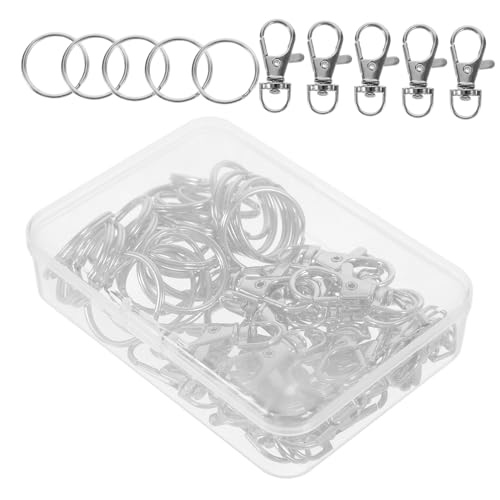 KAILIKETIY Drehbare Schnallenringe Multifunktions Schlüsselanhänger Metall für Taschenzubehör für DIY Handarbeiten und Kunstprojekte und Langlebig KAILIKETIY Drehbare Schnallenringe Multifunktions Schlüsselanhänger Metall für Taschenzubehör für DIY Handarbeiten und Kunstprojekte und Langlebig von KAILIKETIY
