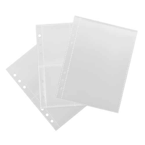 KAILIKETIY Ersatzseiten Klare Karten für Sammelkarten Transparente Bindemittelärmel zur Sicheren Aufbewahrung und Organisation von Fotos Postkarten von KAILIKETIY