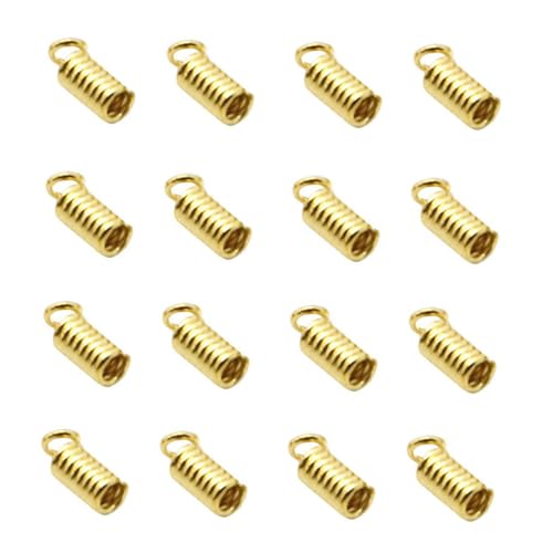 KAILIKETIY Federverschlüsse Schmuckverschluss Kettenverbinder DIY Armbandverschluss Langlebig Goldfarben pro Packung für Schmuckherstellung von KAILIKETIY