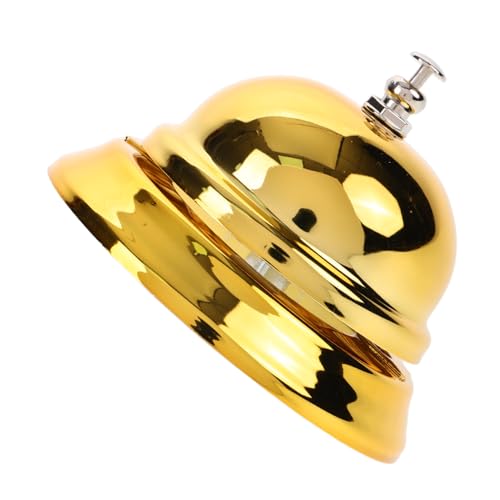 KAILIKETIY Goldene Serviceglocke Klassische Empfangsklingel für Restaurant Hotel und Bar Leicht Tragbar für Kundenservice und KAILIKETIY Goldene Serviceglocke Klassische Empfangsklingel für Restaurant Hotel und Bar Leicht Tragbar für Kundenservice und von KAILIKETIY