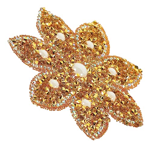 KAILIKETIY Goldene Strass Applikation für DIY Kleidung Eisen Patch für Brautkleid Hochzeitsgürtel und Dekoration von Jacken und Schuhen KAILIKETIY Goldene Strass Applikation für DIY Kleidung Eisen Patch für Brautkleid Hochzeitsgürtel und Dekoration von Jacken und Schuhen von KAILIKETIY
