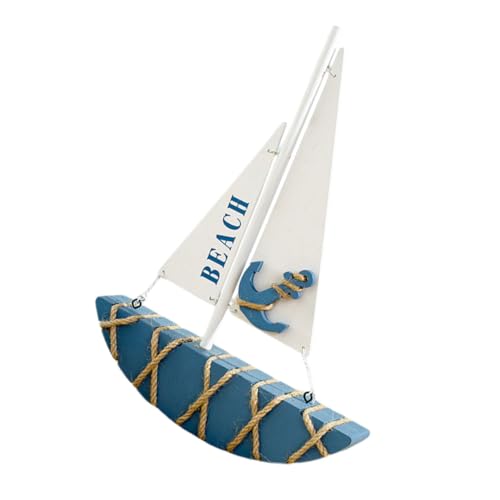 KAILIKETIY Holz Segelboot Dekoration Mediterranes Design Stilvolles Tischornament Für Akzente Für Zuhause Oder Büro Langlebig Und Ansprechend von KAILIKETIY