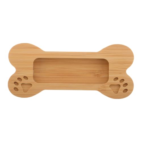 KAILIKETIY Holz Visitenkartenhalter im Knochen Design Niedlicher Schreibtisch Organizer aus Holz für Visitenkarten Handgefertigt Nachhaltig für Büro und Arbeitsplatz zur Funktionalen von KAILIKETIY