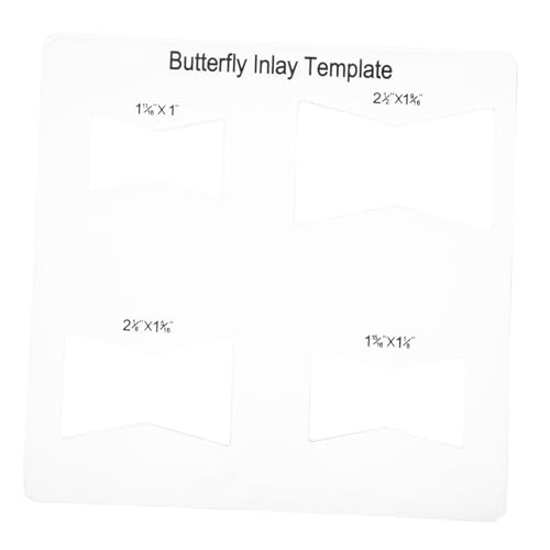 KAILIKETIY Holzbearbeitungswerkzeuge Acryl Vorlagen Router Führung Router Inlay Vorlagen Holzbearbeitungsvorlagen Inlay Vorlagen Für Die Holzbearbeitung Schmetterlings Inlay Vorlage Fliege von KAILIKETIY