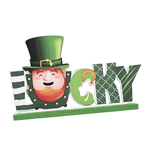 KAILIKETIY Holzornamente Glücksbringer Esstisch Mittelstück Dekoration Heiliger Tischschild St Patricks Day Heimdekoration St Patricks Day Tischdekoration Abendessen Holzschild KAILIKETIY Holzornamente Glücksbringer Esstisch Mittelstück Dekoration Heiliger Tischschild St Patricks Day Heimdekoration St Patricks Day Tischdekoration Abendessen Holzschild von KAILIKETIY