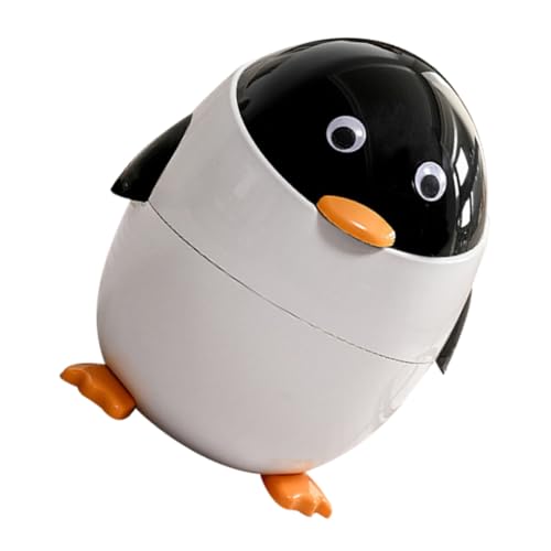 KAILIKETIY Kawaii Mülleimer Pinguin mit Deckel Niedlicher Abfallbehälter für Schlafzimmer Küche und Kinderzimmer Großer Moderner Abfalleimer für Effektive Mülltrennung KAILIKETIY Kawaii Mülleimer Pinguin mit Deckel Niedlicher Abfallbehälter für Schlafzimmer Küche und Kinderzimmer Großer Moderner Abfalleimer für Effektive Mülltrennung von KAILIKETIY