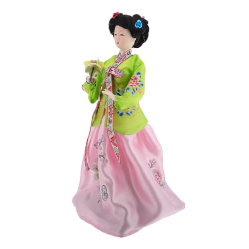 KAILIKETIY Koreanische Puppenfigur Hanbok-Puppe Traditionelle Koreanische Kleidung Für Die Büroausstellung von KAILIKETIY