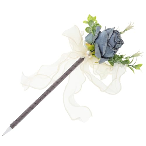 KAILIKETIY Kreative Künstliche Rosen Kugelschreiber mit Realistischer Textur Schreibutensilien für Lehrer und Besondere Anlässe Designs Glänzende Schwarze für Valentinstag und Geburtstage von KAILIKETIY