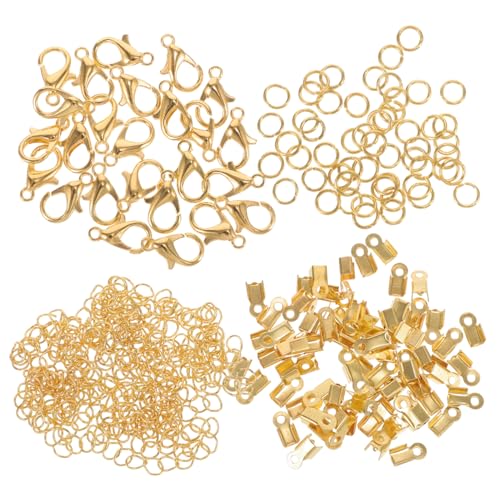 KAILIKETIY Metall Schmuckzubehör Teilig Goldfarbene Verschlüsse Sprungringe Karabinerverschlüsse DIY Schmuckherstellung Armband Halskette Zubehör mit Fächer Aufbewahrungsbox KAILIKETIY Metall Schmuckzubehör Teilig Goldfarbene Verschlüsse Sprungringe Karabinerverschlüsse DIY Schmuckherstellung Armband Halskette Zubehör mit Fächer Aufbewahrungsbox von KAILIKETIY