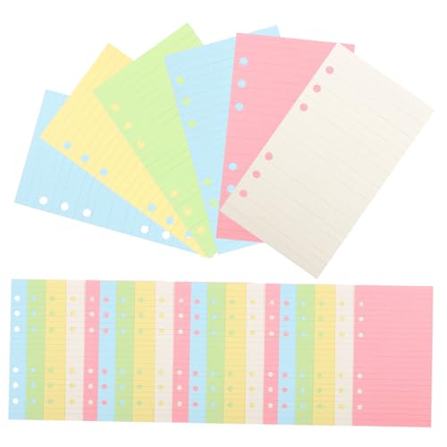 KAILIKETIY Nachfüllpapier für Notizbücher Farbiges Loseblattpapier mit Löchern Farbiges für Einfache Verwendung Herausnehmbar für Berichte und Tagebücher KAILIKETIY Nachfüllpapier für Notizbücher Farbiges Loseblattpapier mit Löchern Farbiges für Einfache Verwendung Herausnehmbar für Berichte und Tagebücher von KAILIKETIY