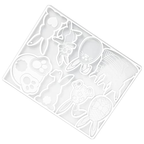 KAILIKETIY Ostereianhänger Kleber Tropfende Form Eier Schimmeln Für Reiz Dekoration Schlüsselanhängerform Hase Gießform Aus Harz Harzhasenformformen Kieselgel Transparent KAILIKETIY Ostereianhänger Kleber Tropfende Form Eier Schimmeln Für Reiz Dekoration Schlüsselanhängerform Hase Gießform Aus Harz Harzhasenformformen Kieselgel Transparent von KAILIKETIY