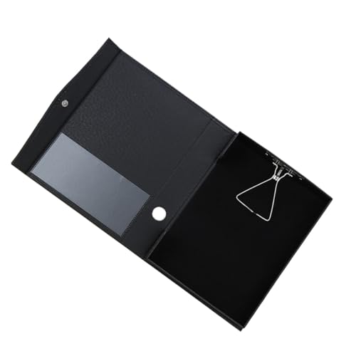 KAILIKETIY PU Leder Dokumentenmappe mit Klemme Praktische Zwischenablage für Büro Schule und Zuhause Organizer für Papier und Dokumente Schwarz KAILIKETIY PU Leder Dokumentenmappe mit Klemme Praktische Zwischenablage für Büro Schule und Zuhause Organizer für Papier und Dokumente Schwarz von KAILIKETIY