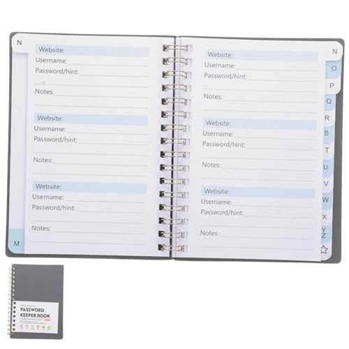 KAILIKETIY Passwort Notizbuch mit Alphabetischen Tabs Handliches Passwortbuch zur Sicheren Aufzeichnung von Internet Passwörtern und Website Adressen für Zuhause KAILIKETIY Passwort Notizbuch mit Alphabetischen Tabs Handliches Passwortbuch zur Sicheren Aufzeichnung von Internet Passwörtern und Website Adressen für Zuhause von KAILIKETIY