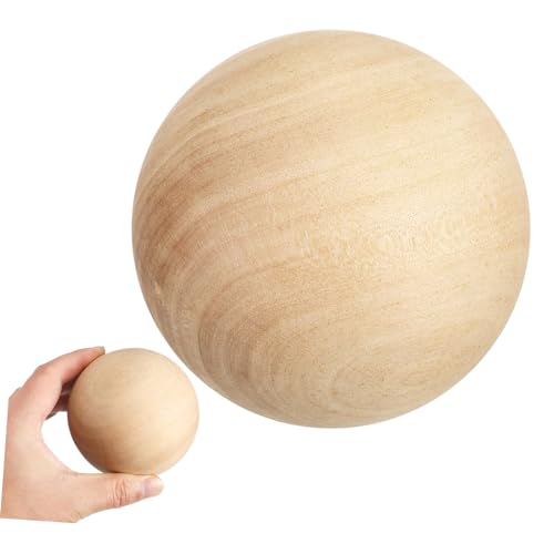 KAILIKETIY Runder Holzball Natürliche Holzkugel für Kreative DIY Projekte Perfektes Bastelzubehör für Handarbeiten und Kunsthandwerk Langlebig und Vielseitig Einsetzbar KAILIKETIY Runder Holzball Natürliche Holzkugel für Kreative DIY Projekte Perfektes Bastelzubehör für Handarbeiten und Kunsthandwerk Langlebig und Vielseitig Einsetzbar von KAILIKETIY