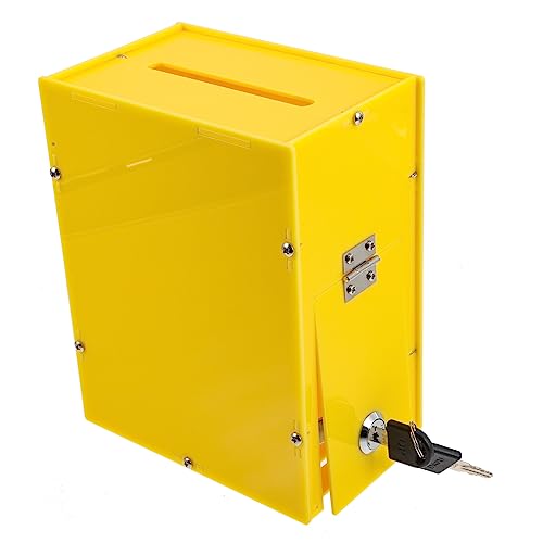 KAILIKETIY Stimmzettel Abstimmungsticket Box mit Schloss Acryl Spendenbox für Vorschläge Abstimmungen und Spendenaktionen für Organisationen und Aktivitäten von KAILIKETIY