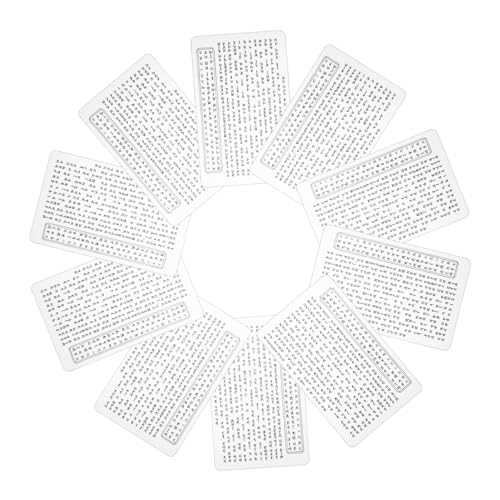 KAILIKETIY Teiliges Transparentes Sanskrit Schutzkarte Buddha für Lesezeichen Tags Spirituelles Feng Shui Symbol Langlebigem von KAILIKETIY