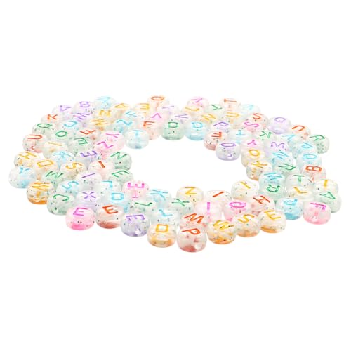 KAILIKETIY Transparente Bunte Buchstabenperlen Beutel zum Basteln von Schmuck DIY Armbänder Halsketten Lernspielzeug Zubehör Robust Langlebig KAILIKETIY Transparente Bunte Buchstabenperlen Beutel zum Basteln von Schmuck DIY Armbänder Halsketten Lernspielzeug Zubehör Robust Langlebig von KAILIKETIY