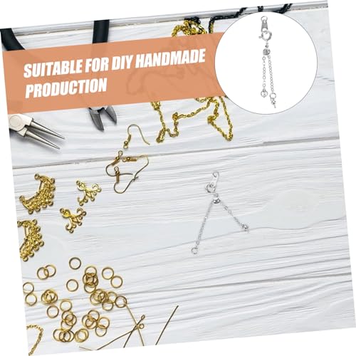 KAILIKETIY Verstellbare Kettenverlängerung mit Rundem Karabinerverschluss für Halsketten Armbänder und Schmuckherstellung DIY Schmuckzubehör Langlebige Verlängerungskette Einfache Montage KAILIKETIY Verstellbare Kettenverlängerung mit Rundem Karabinerverschluss für Halsketten Armbänder und Schmuckherstellung DIY Schmuckzubehör Langlebige Verlängerungskette Einfache Montage von KAILIKETIY