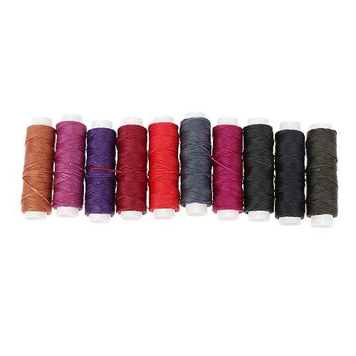 KAILIKETIY Wachsfaden Set Flache Gewachste Nähschnur für Lederhandwerk Farben für DIY Projekte für Armbänder Buchbinderei und Lederreparaturen KAILIKETIY Wachsfaden Set Flache Gewachste Nähschnur für Lederhandwerk Farben für DIY Projekte für Armbänder Buchbinderei und Lederreparaturen von KAILIKETIY