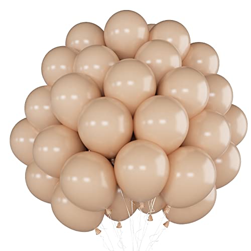 50 Stück Aprikose Luftballons, 10 Zoll Vintage Aprikose Latex Luftballons Partyballon für Baby Shower Hochzeit Geburtstag Dekoration von KAINSY