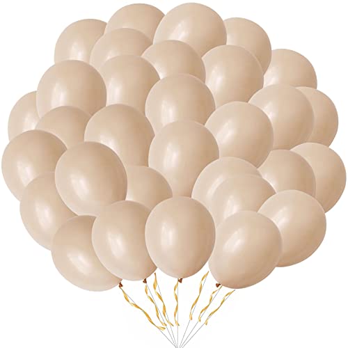 60 Stück Aprikose Luftballons, 10 Zoll Vintage Aprikose Latex Luftballons Partyballon für Baby Shower Hochzeit Geburtstag Dekoration von KAINSY