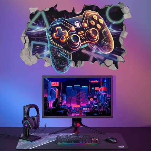 KAIRNE 3D-Spiel-Wandaufkleber, Spieltapete für Jungen-Schlafzimmer, Gamer-Poster, Xbox, Vinyl-Gamer-Wandaufkleber, Gaming-Zubehör für Kinderzimmer, abnehmbare Wandkunst, Spiel-Dekor für Teenager, 82 x KAIRNE 3D-Spiel-Wandaufkleber, Spieltapete für Jungen-Schlafzimmer, Gamer-Poster, Xbox, Vinyl-Gamer-Wandaufkleber, Gaming-Zubehör für Kinderzimmer, abnehmbare Wandkunst, Spiel-Dekor für Teenager, 82 x von KAIRNE