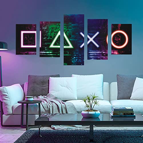 KAIRNE 3D Wandtattoo Gamer,Moderne Poster Gamer,Wandtattoo Kinderzimmer Jungen,Bunte Gaming Wandbild,Wandtattoo Junge Teenager,Playstation Wandstikcer für Schlafzimmer Deko Geschenk von KAIRNE