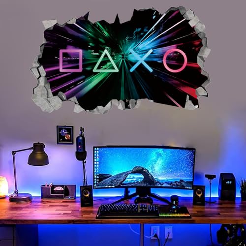 KAIRNE 3D Wandtattoo Gamer,Wandtattoo Kinderzimmer Jungen,Bunte Gamer Poster,Gaming Wandbild für Schlafzimmer,Wandtattoo Junge Teenager,Videospiel Wandstikcer für Jugendzimmer Deko Geschenk KAIRNE 3D Wandtattoo Gamer,Wandtattoo Kinderzimmer Jungen,Bunte Gamer Poster,Gaming Wandbild für Schlafzimmer,Wandtattoo Junge Teenager,Videospiel Wandstikcer für Jugendzimmer Deko Geschenk von KAIRNE