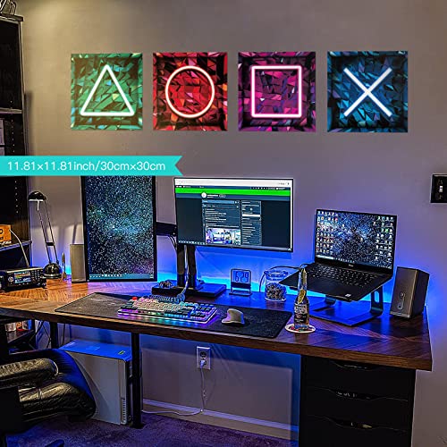 KAIRNE 4 Stück 3D Wandtattoo Gamer,Moderne Poster Gamer,Wandtattoo Kinderzimmer Jungen,Bunte Gaming Wandbild,Wandtattoo Junge Teenager,Videospiel Wandstikcer für Schlafzimmer Deko Geschenk,30×30CM KAIRNE 4 Stück 3D Wandtattoo Gamer,Moderne Poster Gamer,Wandtattoo Kinderzimmer Jungen,Bunte Gaming Wandbild,Wandtattoo Junge Teenager,Videospiel Wandstikcer für Schlafzimmer Deko Geschenk,30×30CM von KAIRNE