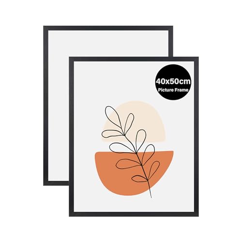KAIWIN 2 Pack Bilderrahmen 40x50 cm, Schwarz Rahmen 40x50, Holz Fotorahmen zum Aufhängen, Posterrahmen Benutzt für Fotos, Bilder, Puzzles, Poster KAIWIN 2 Pack Bilderrahmen 40x50 cm, Schwarz Rahmen 40x50, Holz Fotorahmen zum Aufhängen, Posterrahmen Benutzt für Fotos, Bilder, Puzzles, Poster von KAIWIN