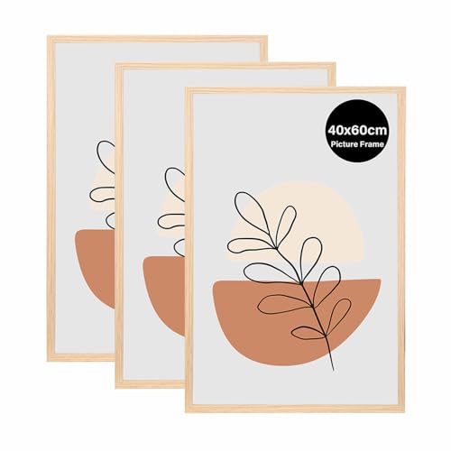 KAIWIN 3 Pack Bilderrahmen 40x60 cm, Eiche Rahmen 40x60, Holz Fotorahmen zum Aufhängen, Posterrahmen Benutzt für Fotos, Bilder, Poster, Puzzles KAIWIN 3 Pack Bilderrahmen 40x60 cm, Eiche Rahmen 40x60, Holz Fotorahmen zum Aufhängen, Posterrahmen Benutzt für Fotos, Bilder, Poster, Puzzles von KAIWIN