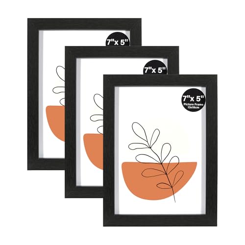 KAIWIN Bilderrahmen 13x18cm Schwarz 3er Set | Holz Fotorahmen 5x7 Zoll Holzrahmen | Fotorahmen mit Acrylglas, Rahmen für Tisch- und Wandmontage KAIWIN Bilderrahmen 13x18cm Schwarz 3er Set | Holz Fotorahmen 5x7 Zoll Holzrahmen | Fotorahmen mit Acrylglas, Rahmen für Tisch- und Wandmontage von KAIWIN