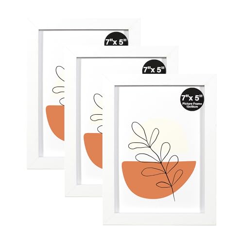 KAIWIN Bilderrahmen 13x18cm Weiß 3er Set | Holz Fotorahmen 5x7 Zoll Holzrahmen | Fotorahmen mit Acrylglas, Rahmen für Tisch- und Wandmontage KAIWIN Bilderrahmen 13x18cm Weiß 3er Set | Holz Fotorahmen 5x7 Zoll Holzrahmen | Fotorahmen mit Acrylglas, Rahmen für Tisch- und Wandmontage von KAIWIN