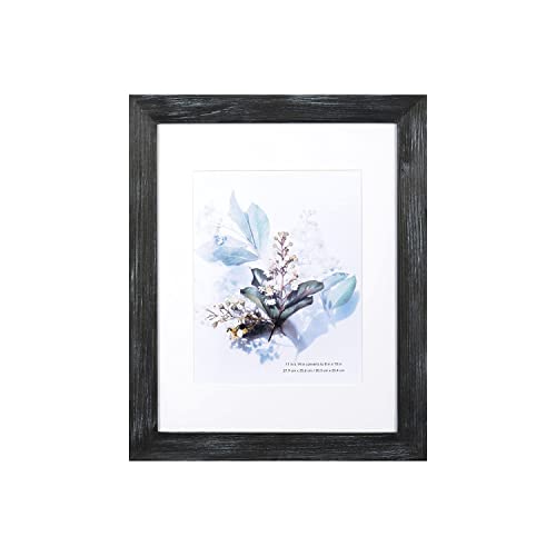 KAIWIN Bilderrahmen aus 100 % Massivholz, 28 x 35 cm, Schwarz, 1 Stück, Display-Bilder, 20,3 x 25,4 cm, mit Passepartout, HD-Glas innen, rustikaler Holz-Bilderrahmen für Wandmontage KAIWIN Bilderrahmen aus 100 % Massivholz, 28 x 35 cm, Schwarz, 1 Stück, Display-Bilder, 20,3 x 25,4 cm, mit Passepartout, HD-Glas innen, rustikaler Holz-Bilderrahmen für Wandmontage von KAIWIN