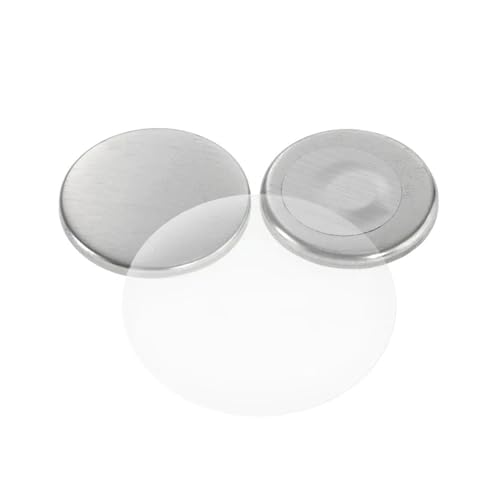 KAKAK 100 Stück 25 mm 32 mm 44 mm 58 mm Magnet-Kühlschrankknopf-Herstellungsteile DIY Kühlschrankknopf-Abzeichen-Hersteller-Maschinenzubehör für personalisiertes Kunsthandwerk(37mm 100PCS) von KAKAK