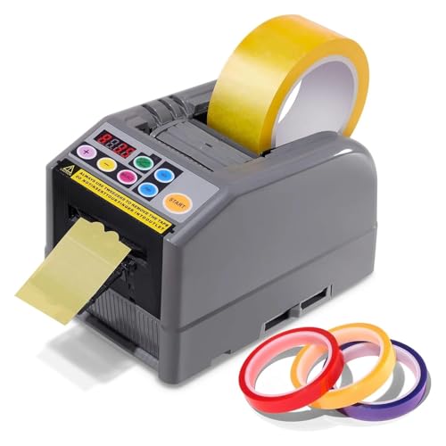 KAKAK Automatische Bandschneidemaschine mit 3 Bändern, Bandspender 999 mm maximale Schnittlänge, 6-60 mm breite Bänder für Verpacken und Verpacken von Heimartikeln KAKAK Automatische Bandschneidemaschine mit 3 Bändern, Bandspender 999 mm maximale Schnittlänge, 6-60 mm breite Bänder für Verpacken und Verpacken von Heimartikeln von KAKAK