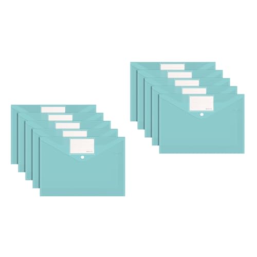 10 Stück A 4 transparente Dokumenten-Organizer, Dokumentenmappen, Papieraufbewahrungstasche, Dokumententasche für Schüler, Lehrer von KAKASEA