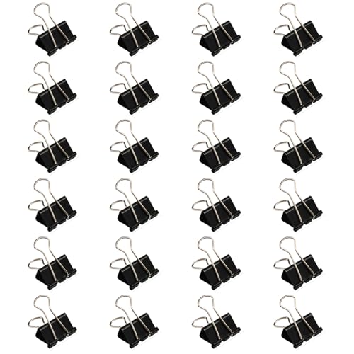 24 Stück Edelstahl-Binder-Clips aus Metall, langer Schwanz, Foldback-Clips, Papierklammern für Dateien, Lebensmittelbeutel, Zeichenbrett 24 Stück Edelstahl-Binder-Clips aus Metall, langer Schwanz, Foldback-Clips, Papierklammern für Dateien, Lebensmittelbeutel, Zeichenbrett von KAKASEA
