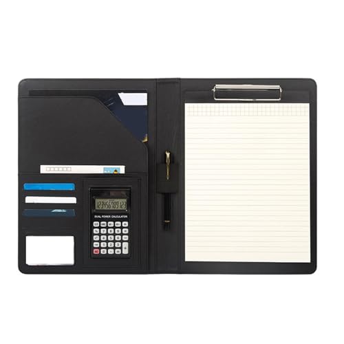Business-Konferenzmappe aus Leder, Klemmbrett, Briefgröße, Dokumententasche mit Klemmbrett, Kartentasche, Stiftschlitz Business-Konferenzmappe aus Leder, Klemmbrett, Briefgröße, Dokumententasche mit Klemmbrett, Kartentasche, Stiftschlitz von KAKASEA