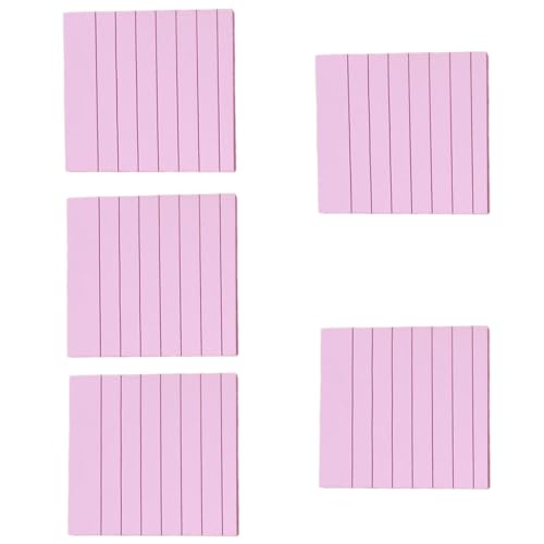 Einfacher Schreibblock, liniert, selbstklebend, Notizblock, farbige Notizblock, Schule, Bürobedarf für Studenten, 5 Stück Einfacher Schreibblock, liniert, selbstklebend, Notizblock, farbige Notizblock, Schule, Bürobedarf für Studenten, 5 Stück von KAKASEA