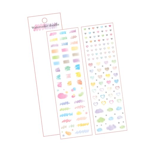 KAKASEA Buntes gestanztes Klebeband, vorgeschnitten, PET-Aufkleber, Scrapbooking, dekoratives Klebeband für Tagebuch, Planer, Kalender, Notizen KAKASEA Buntes gestanztes Klebeband, vorgeschnitten, PET-Aufkleber, Scrapbooking, dekoratives Klebeband für Tagebuch, Planer, Kalender, Notizen von KAKASEA