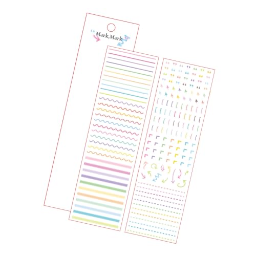 KAKASEA Buntes gestanztes Klebeband, vorgeschnitten, PET-Aufkleber, Scrapbooking, dekoratives Klebeband für Tagebuch, Planer, Kalender, Notizen KAKASEA Buntes gestanztes Klebeband, vorgeschnitten, PET-Aufkleber, Scrapbooking, dekoratives Klebeband für Tagebuch, Planer, Kalender, Notizen von KAKASEA