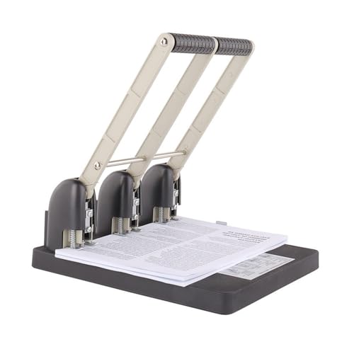 Robuster 3-Lochstanzer, 150 Blatt Kapazität, für dickes Papier, PVC-laminierte Blätter, ergonomischer Griff, 3-Loch-Papierstanzer Robuster 3-Lochstanzer, 150 Blatt Kapazität, für dickes Papier, PVC-laminierte Blätter, ergonomischer Griff, 3-Loch-Papierstanzer von KAKASEA